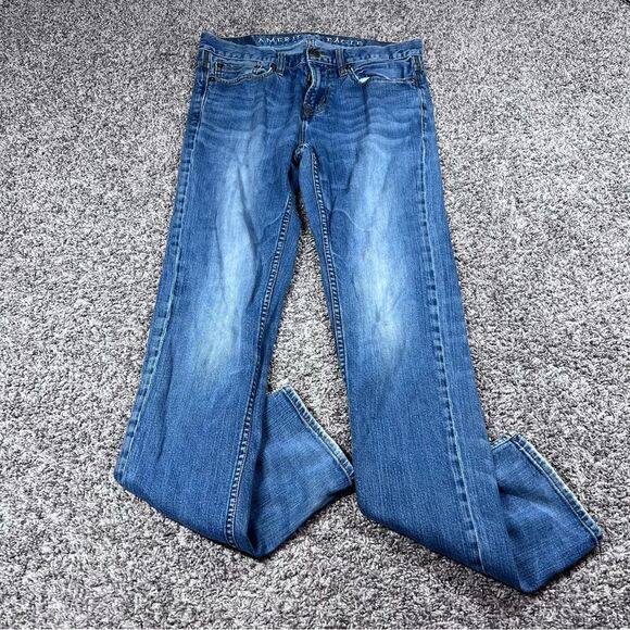 American Eagle Mens Skinny Denim Blue Jeans Size 30x32 - Picture 1 of 8